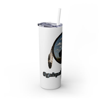 Quapaw Buffalo Skinny Tumbler 20oz — Ogahpahka Design