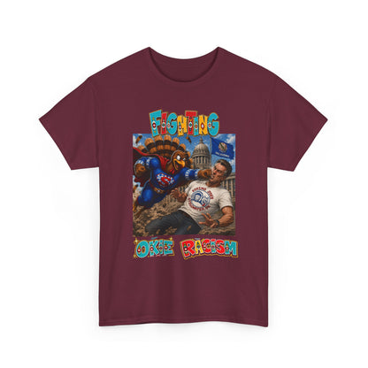 Turkey T-Shirt — Retro Comic 'Stop Racism' Graphic Tee