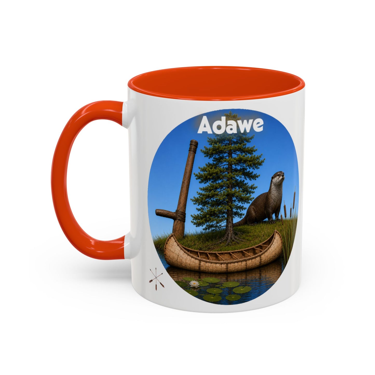 Ottawa Adawe Otter Canoe Mug — Nature Wildlife Coffee Cup (11oz & 15oz)