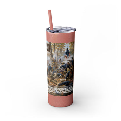 Miami Tribe Historical Skinny Tumbler 20oz — Native American Heritage Travel Cup