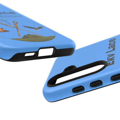 Kialegee Protective Phone Case — Custom 'Ekv Lace' Cross & Campfire Design