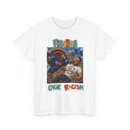 Turkey T-Shirt — Retro Comic 'Stop Racism' Graphic Tee