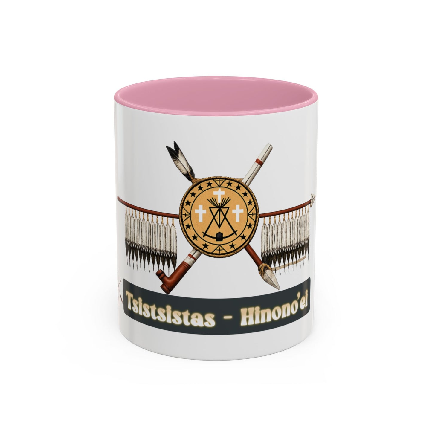 Cheyenne Arapaho Native Heritage Shield Coffee Mug – 'Tsistsistas / Hinono’ei' 11oz & 15oz