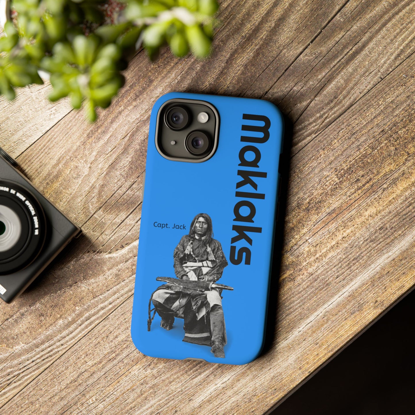 Modoc Blue 'Maklaks' Tough Phone Case with Eagle Drum Design