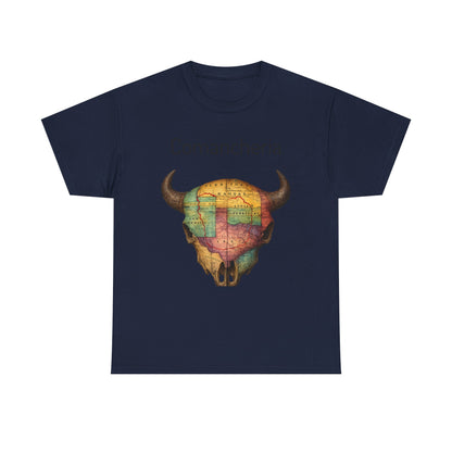 Comancheria Buffalo Skull T-Shirt — Western Map Graphic Tee