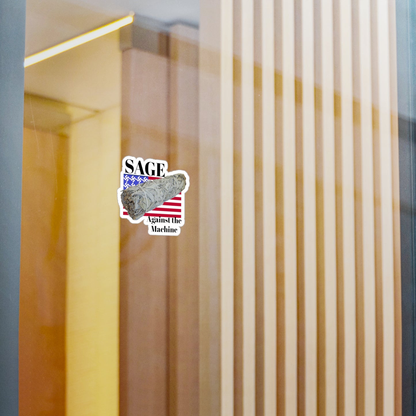 Sage Against the Machine Kiss-Cut Vinyl Sticker