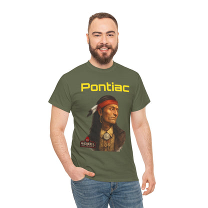 Pontiac Portrait T‑Shirt — Native Chief Graphic Tee