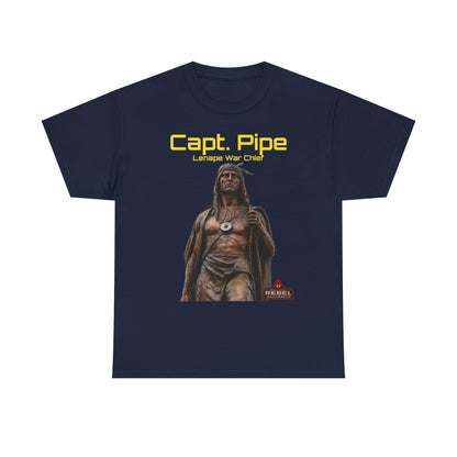 Capt. Pipe Lemape War Chief T‑Shirt — Native Warrior Graphic Tee