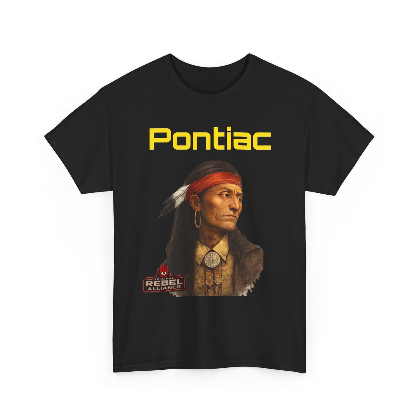 Pontiac Portrait T‑Shirt — Native Chief Graphic Tee
