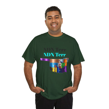 NDN Terr Oklahoma Map Tee — Native Pride Graphic T-Shirt with Arrows