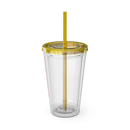 Opothleyahola Sunsplash Tumbler with Straw, 16oz