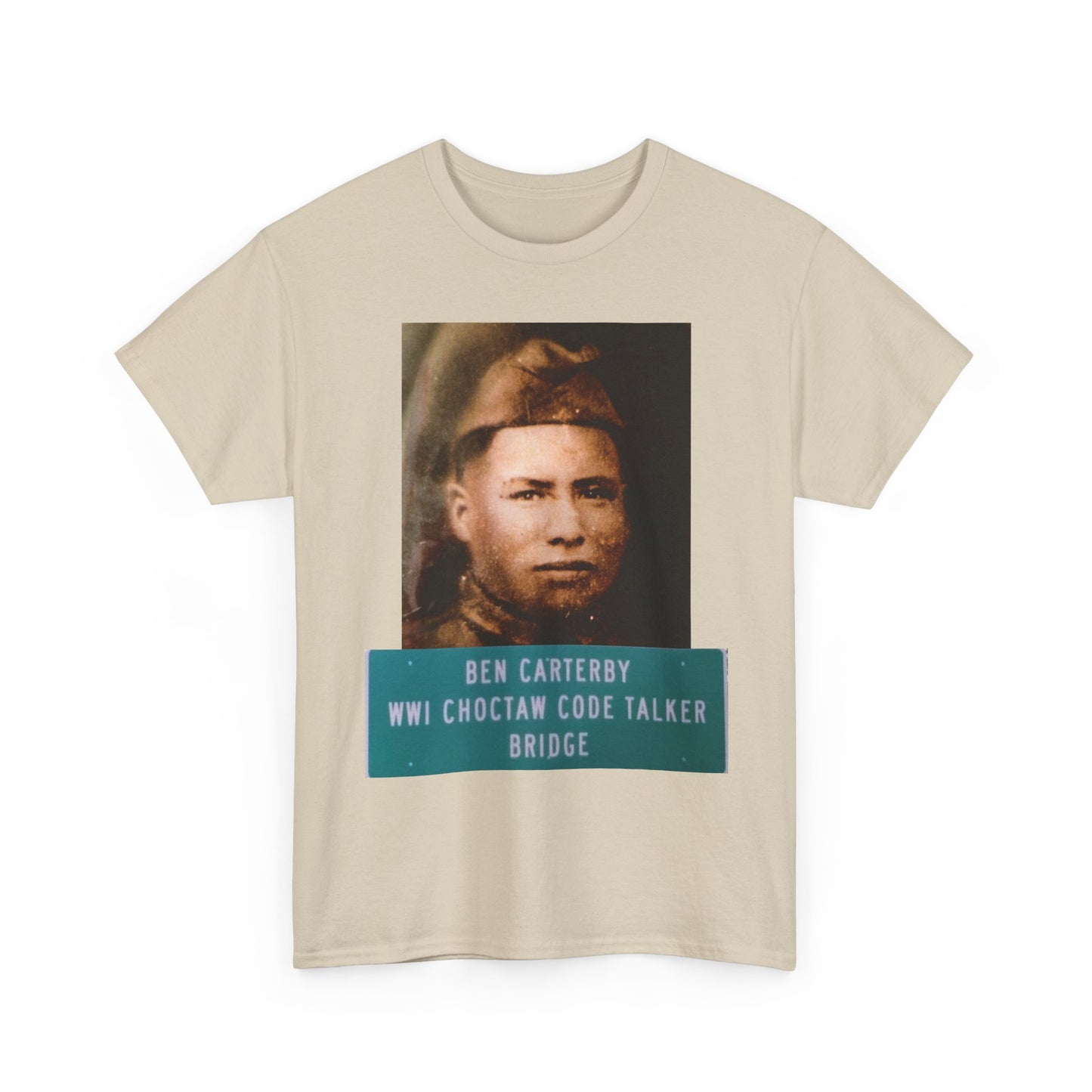 Ben Carterby Choctaw Code Talker T-Shirt — WWII Native American Veteran Tribute