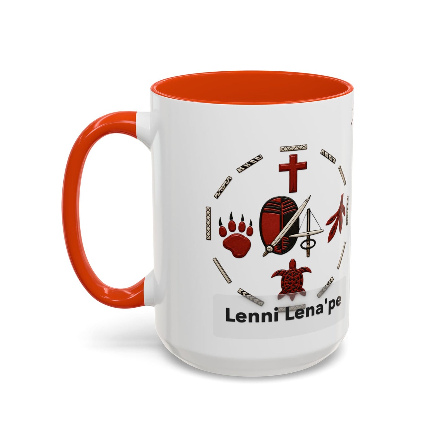 Delaware East Lenni Lenape Tribal Ceramic Mug – Native Symbols Coffee Cup (11oz/15oz)