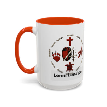 Delaware East Lenni Lenape Tribal Ceramic Mug – Native Symbols Coffee Cup (11oz/15oz)