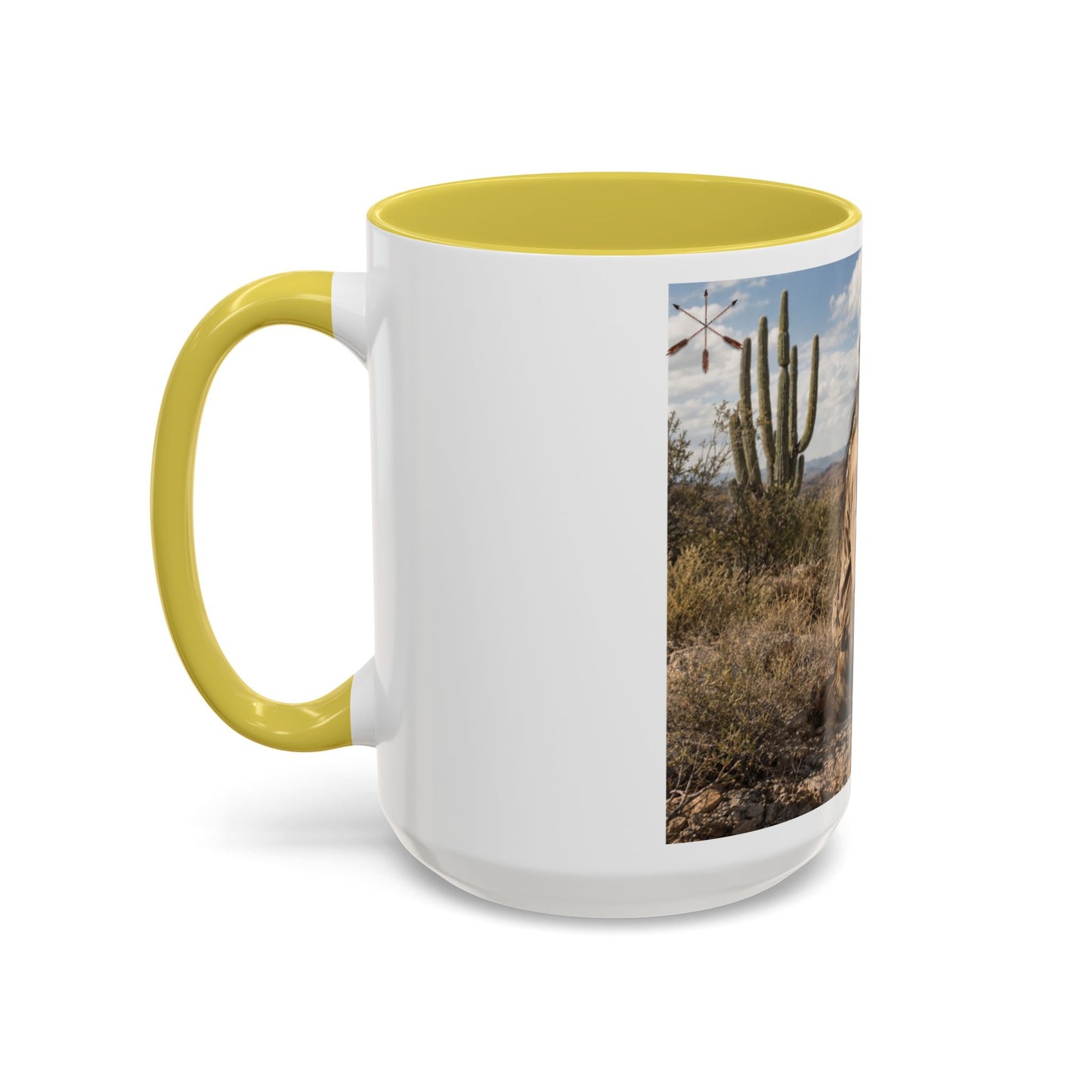 Ft. Sill Apache Desert Scene Coffee Mug — 'N'de' Southwest Landscape 11/15oz
