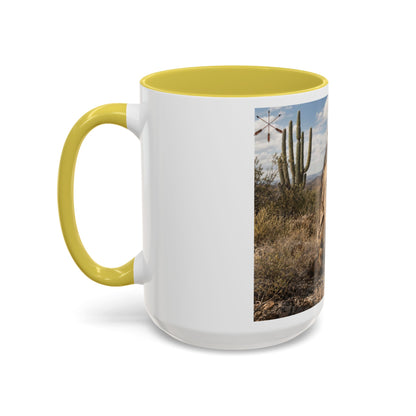 Ft. Sill Apache Desert Scene Coffee Mug — 'N'de' Southwest Landscape 11/15oz