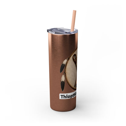 Thlopthlocco Skinny Tumbler with Straw, 20oz