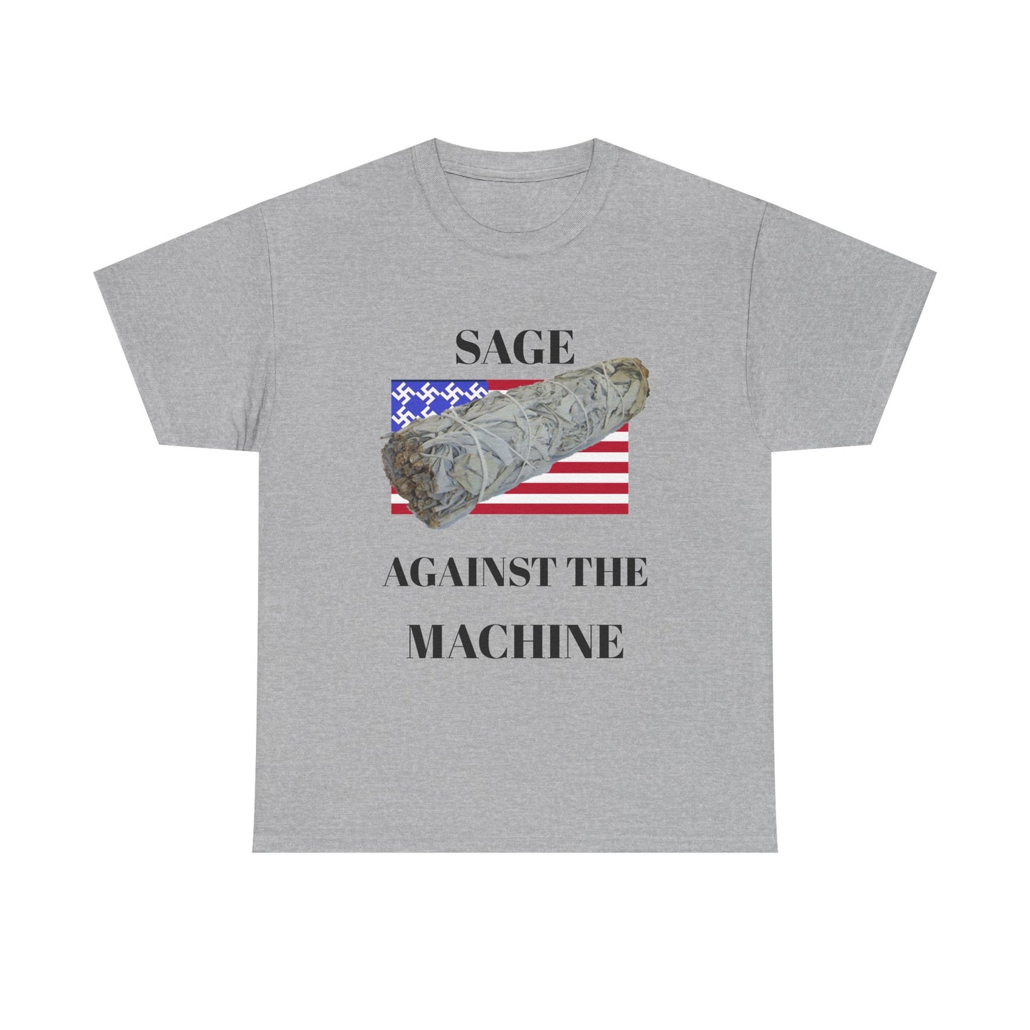 Sage Against the Machine T-Shirt — American Flag Smudge Stick Tee