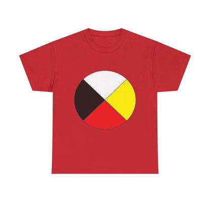 Native Medicine Wheel Tee — Four Directions Circle Design T-Shirt