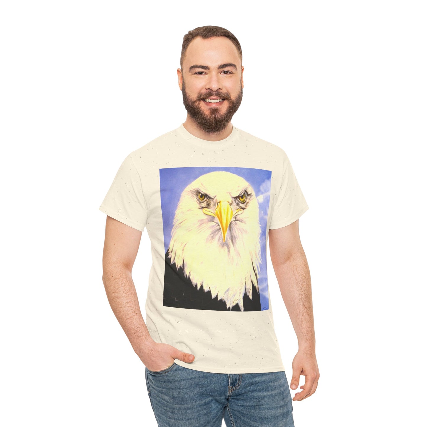 Bald Eagle Graphic Tee — Patriotic Vintage Bird T-Shirt with Arrow Back Design
