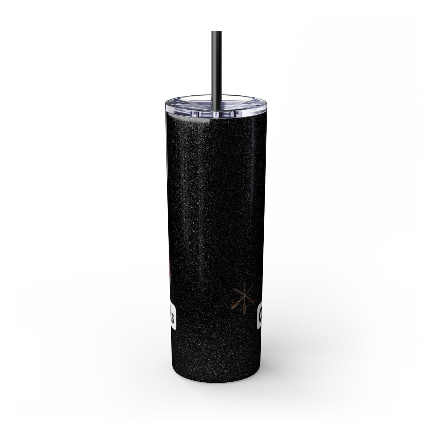 Pawnee Skinny Tumbler — Red Wolf Logo 20oz Insulated Tumbler with Straw