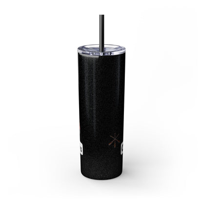 Pawnee Skinny Tumbler — Red Wolf Logo 20oz Insulated Tumbler with Straw