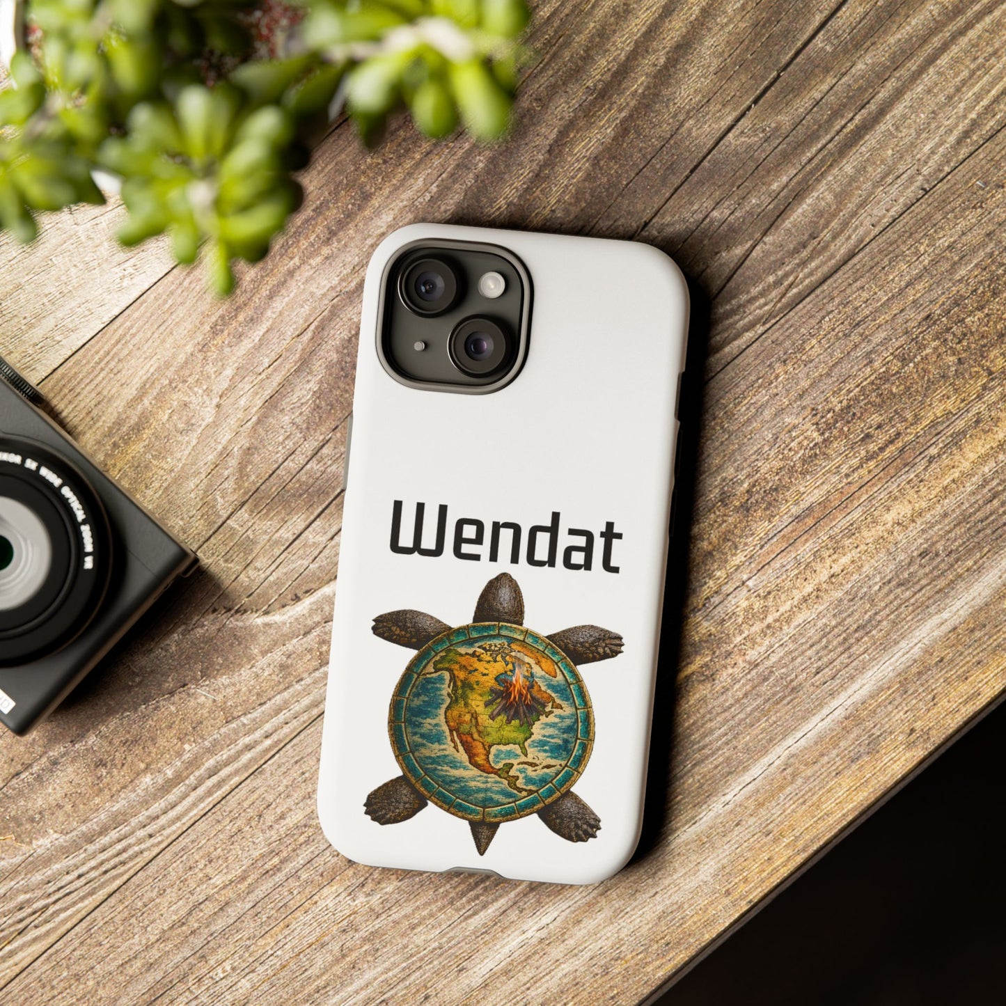 Wyandotte Wendat Turtle Phone Case — Indigenous Turtle Shield Design