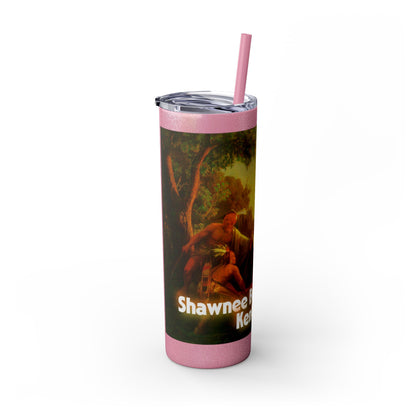 Shawnee East Skinny Tumbler with Straw, 20oz