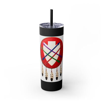 Peoria 20oz Skinny Tumbler with Dreamcatcher Shield Design