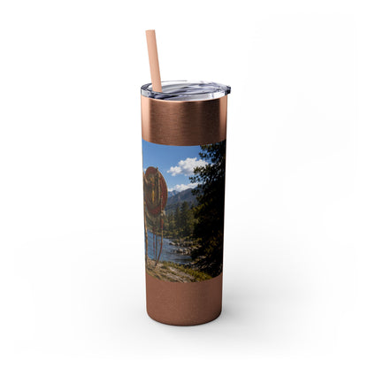 Chickasaw Skinny Tumbler with Straw, 20oz