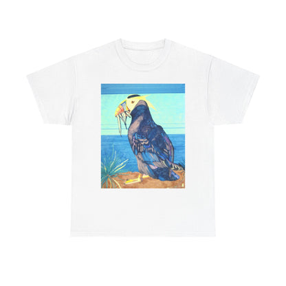 Puffin Beach Tee — Vintage Seaside Bird Graphic T-Shirt
