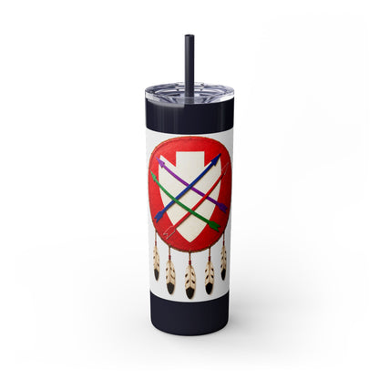 Peoria 20oz Skinny Tumbler with Dreamcatcher Shield Design