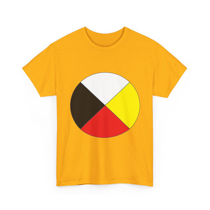 Native Medicine Wheel Tee — Four Directions Circle Design T-Shirt