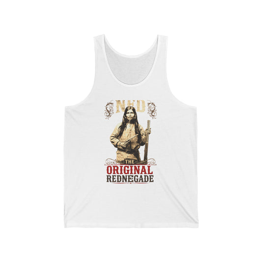 Ned Original Rednegade Native Warrior Tank Top — Vintage Western Indigenous Graphic Tank