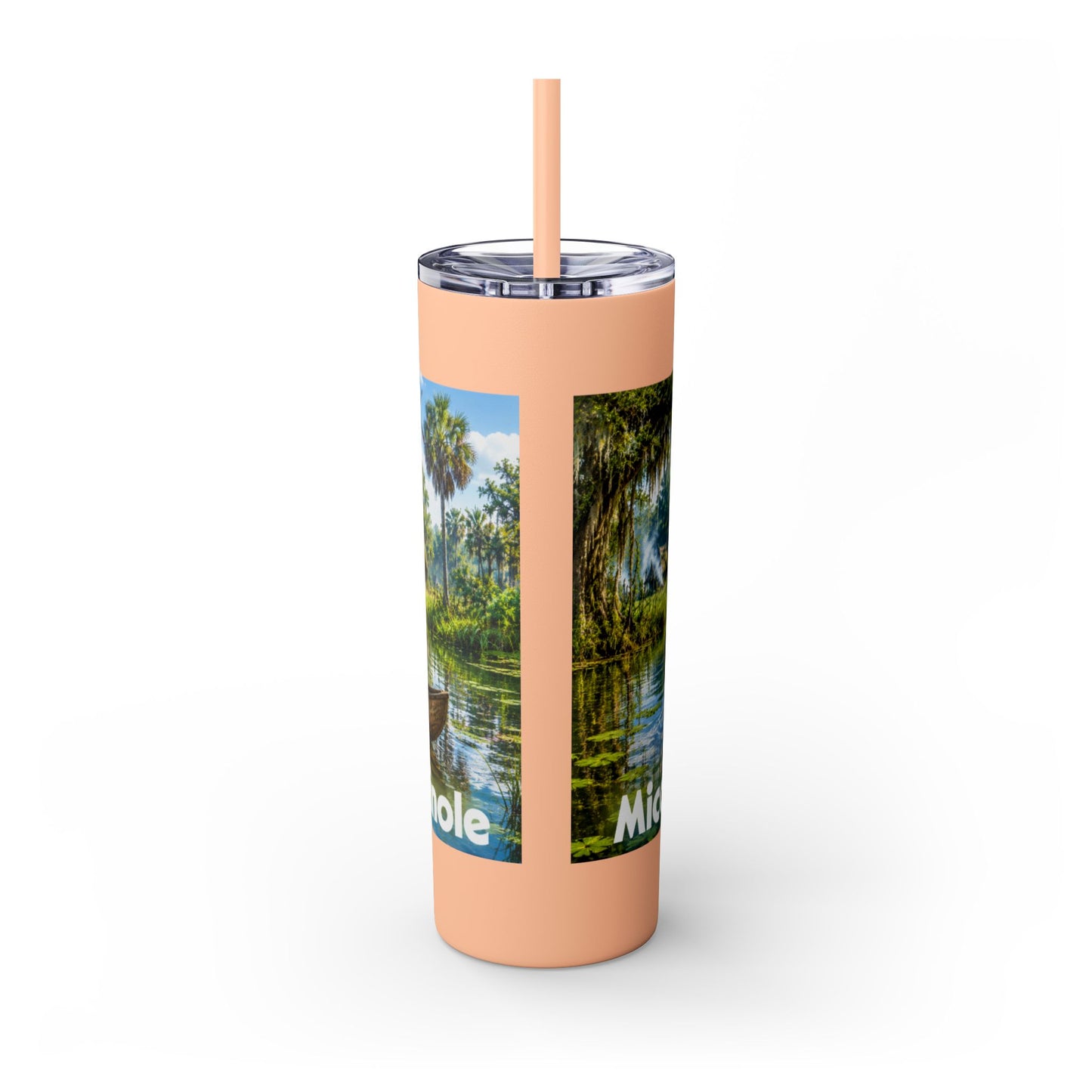 Seminole Skinny Tumbler with Straw, 20oz
