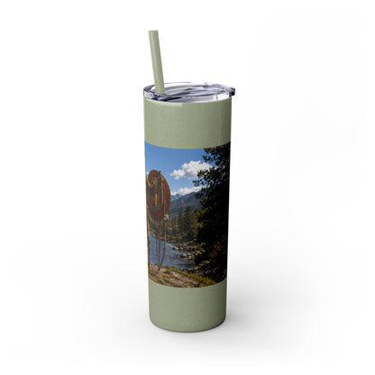 Chickasaw Skinny Tumbler with Straw, 20oz