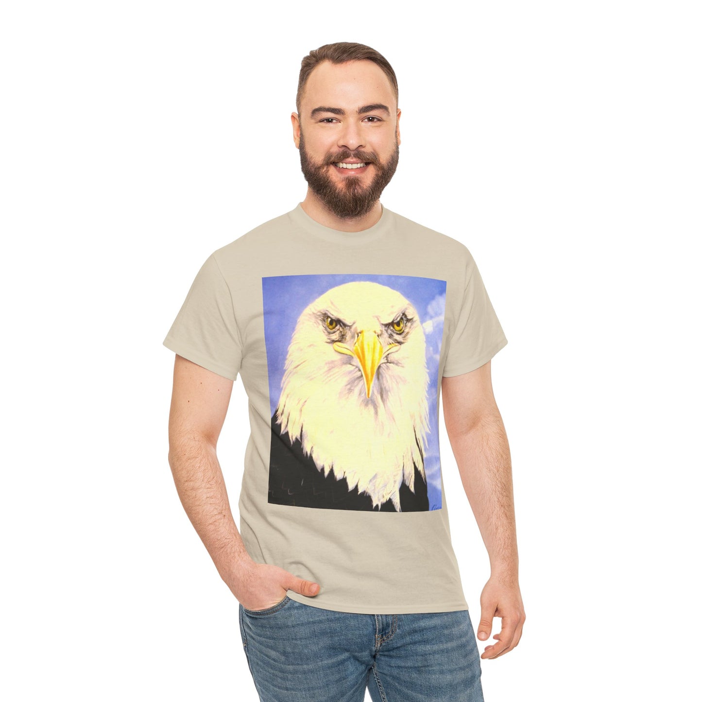 Bald Eagle Graphic Tee — Patriotic Vintage Bird T-Shirt with Arrow Back Design