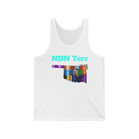 NDN Territory — Colorful State Map & Arrow Crossback Design