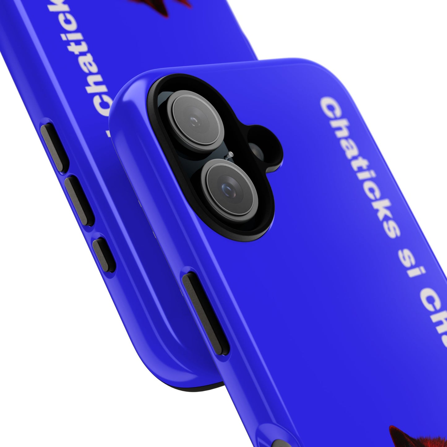 Pawnee Phone Case — Blue 'Chaticks si Chaticks' Wolf Logo Tough Case