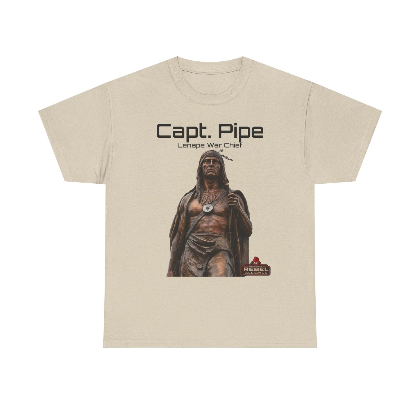 Capt. Pipe Lemape War Chief T‑Shirt — Native Warrior Graphic Tee