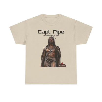 Capt. Pipe Lemape War Chief T‑Shirt — Native Warrior Graphic Tee
