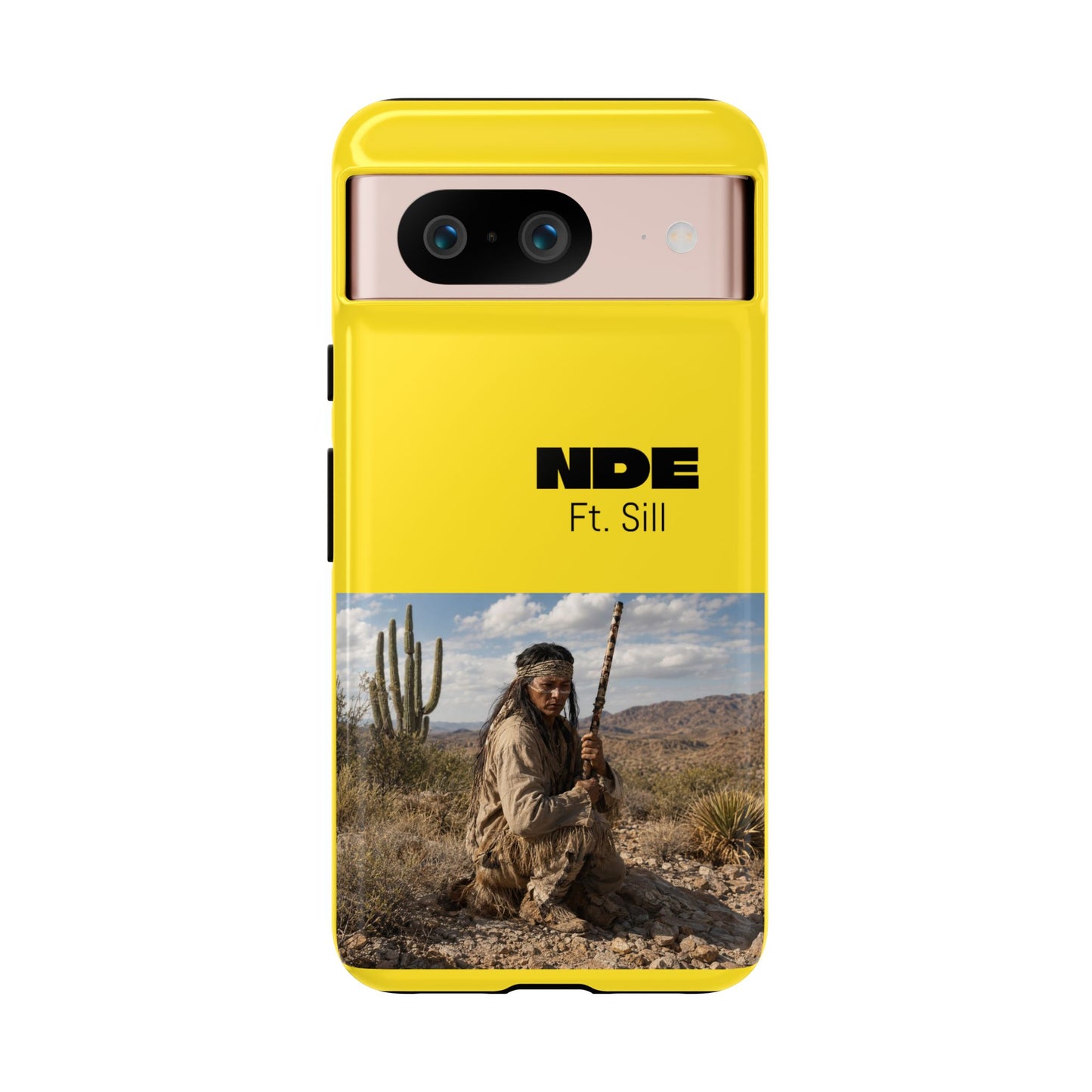 Ft. Sill Phone Case — Yellow ‘NDE Ft. Sill’ Desert Photo Protective Cover
