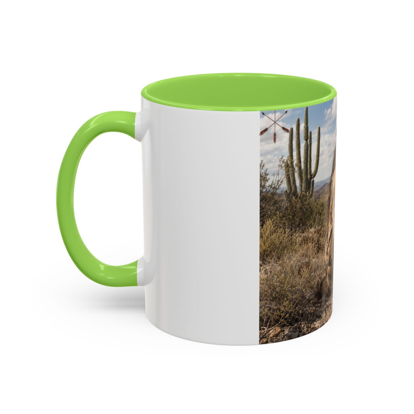 Ft. Sill Apache Desert Scene Coffee Mug — 'N'de' Southwest Landscape 11/15oz