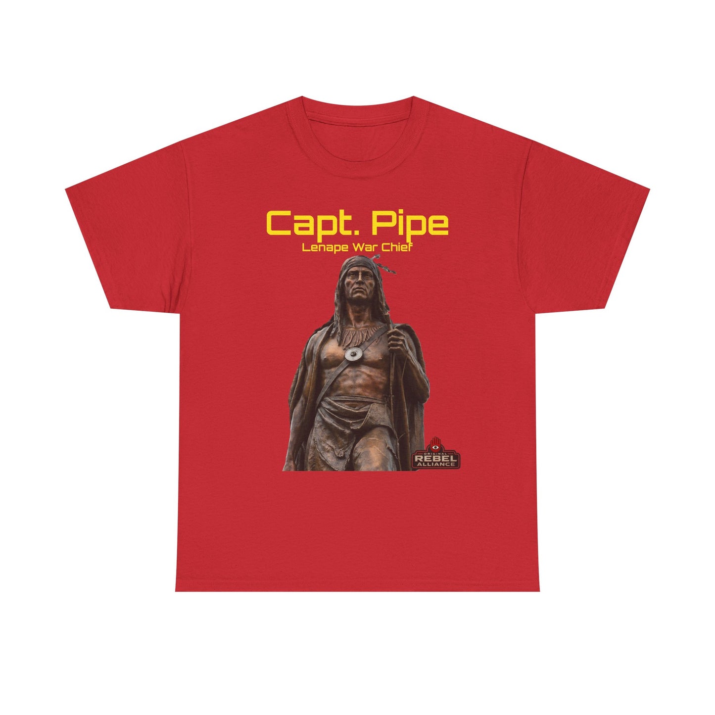 Capt. Pipe Lemape War Chief T‑Shirt — Native Warrior Graphic Tee