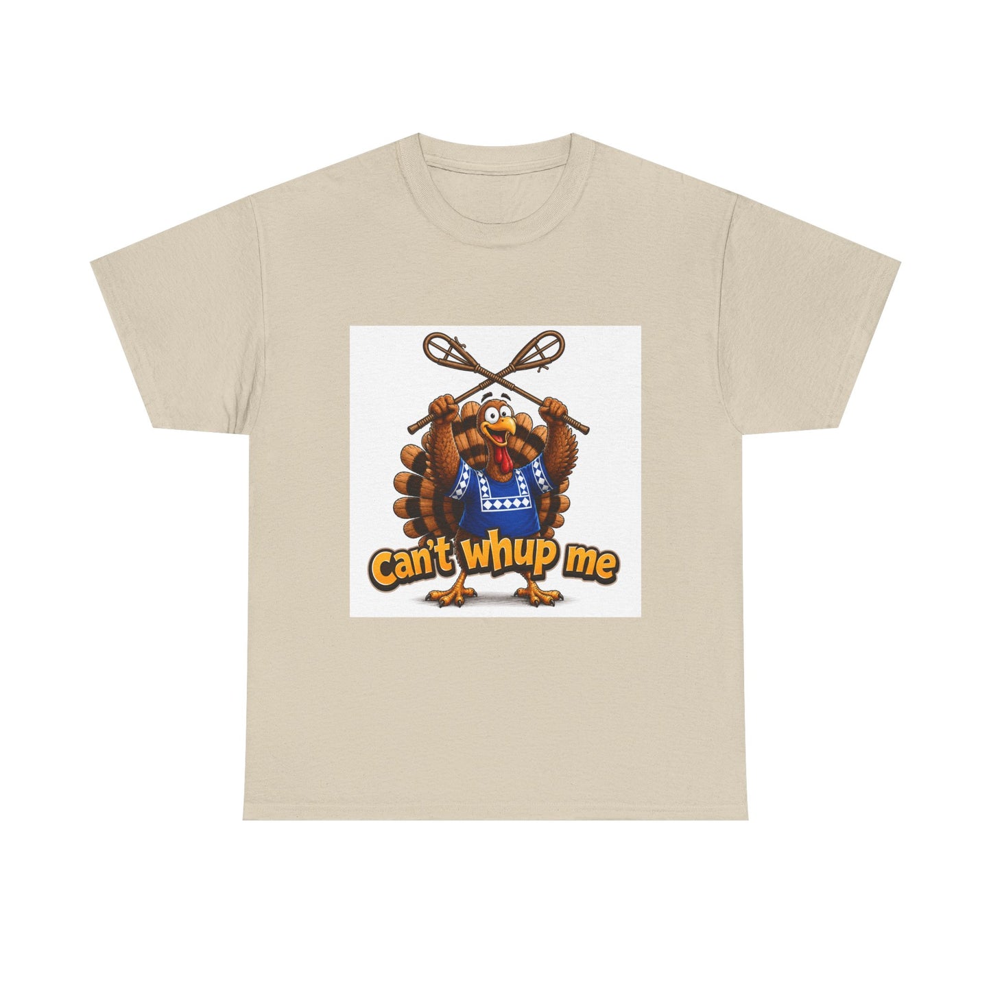 Turkey Mascot Tee — 'Can't Whup Me' Funny Thanksgiving T‑Shirt