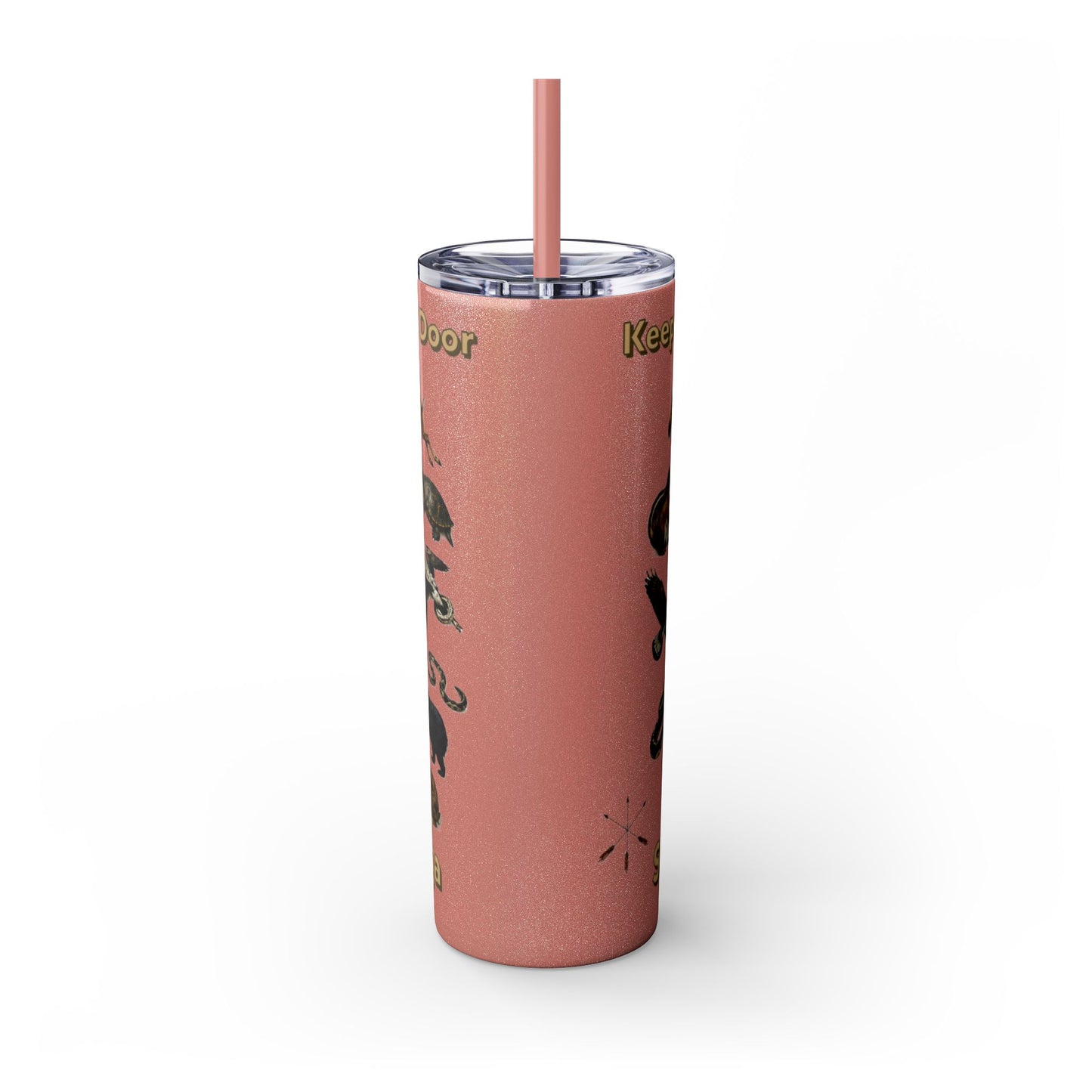 Seneca Cayuga Skinny Tumbler with Straw, 20oz
