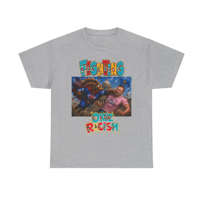 Turkey Fighting Racism Graphic Tee — Bold Retro Photo Design