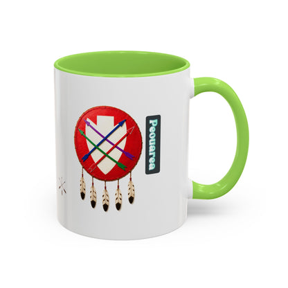 Peoria Powawera Dreamcatcher Coffee Mug — Colorful 11oz & 15oz Ceramic