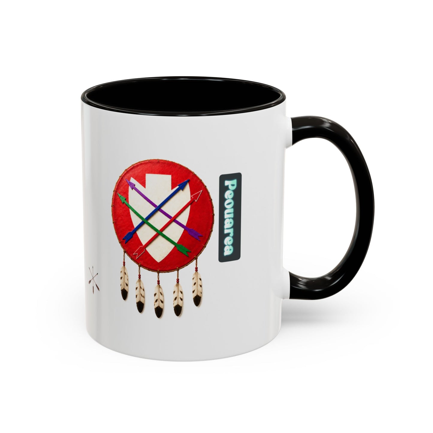 Peoria Powawera Dreamcatcher Coffee Mug — Colorful 11oz & 15oz Ceramic