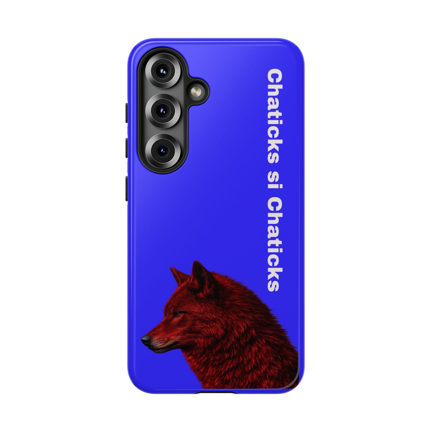 Pawnee Phone Case — Blue 'Chaticks si Chaticks' Wolf Logo Tough Case